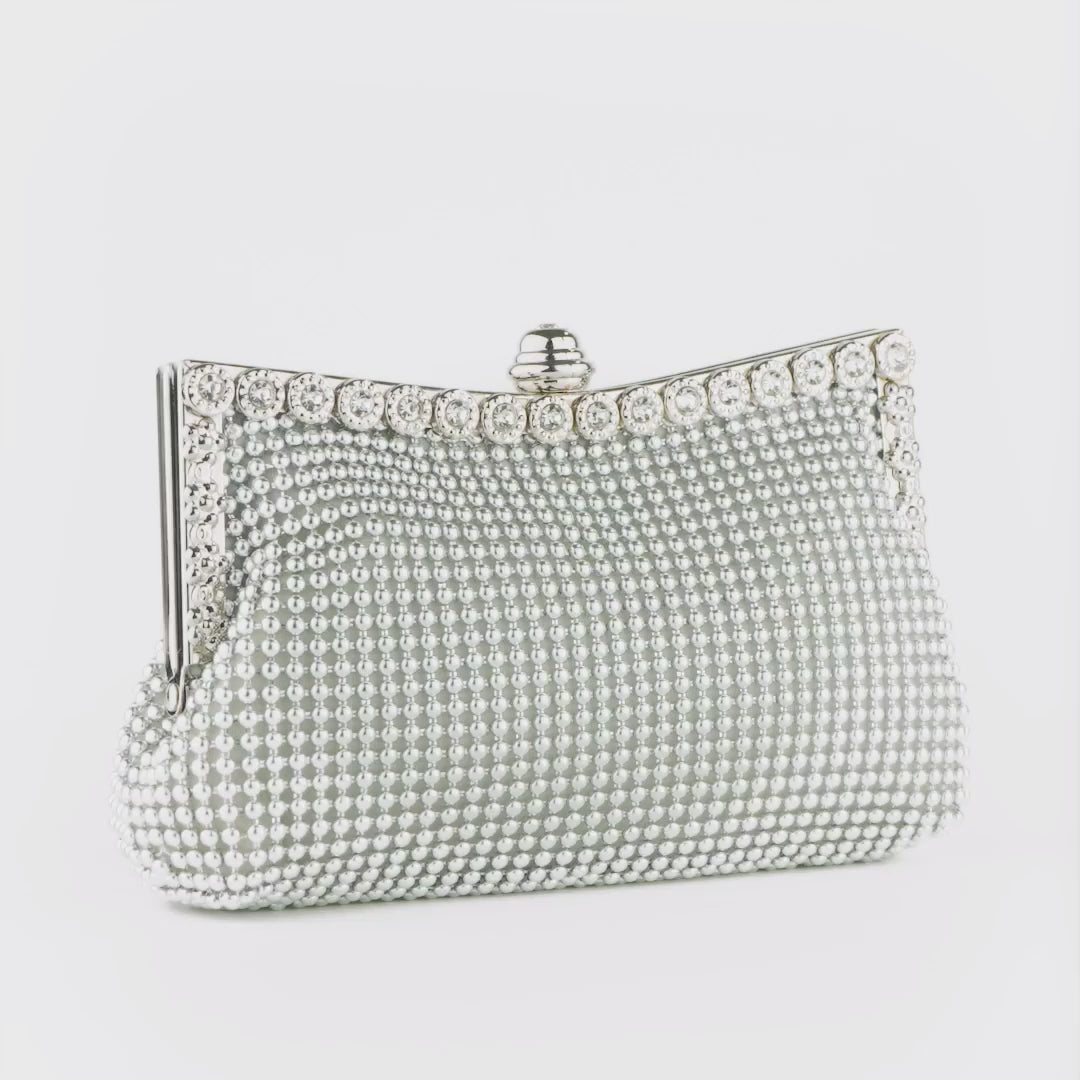 Scarlett Rhinestones Clutch Bag Verano Hill UK
