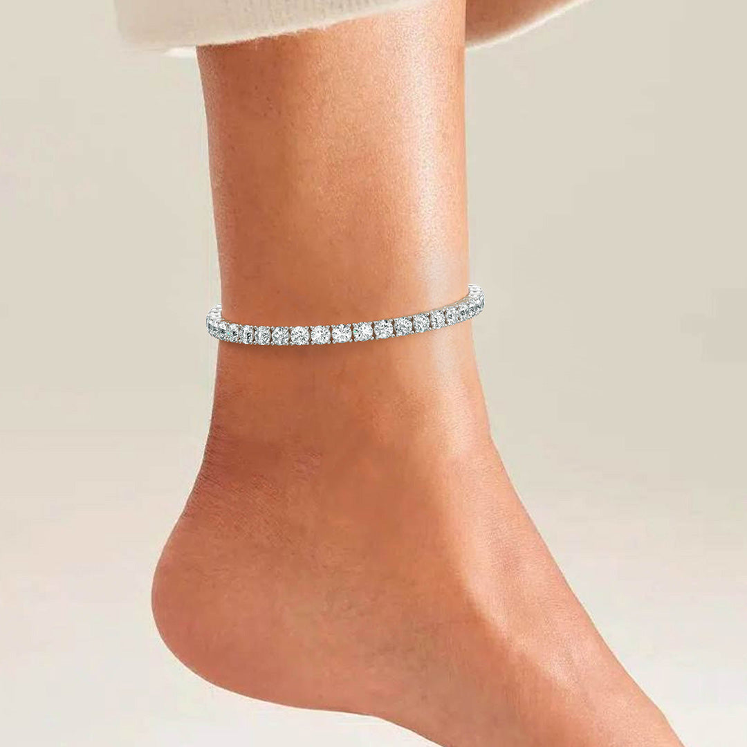 Sparkling Tennis Anklet Verano Hill UK